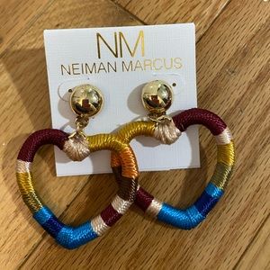 Brand new in box heart earrings